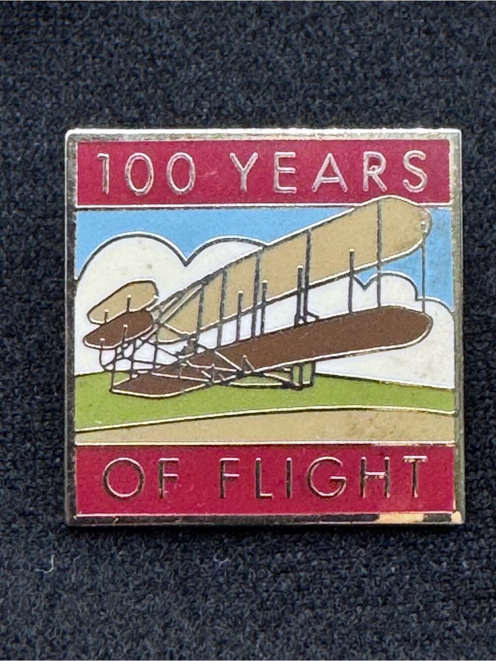 100 Years of Flight Lapel Pin Pinback